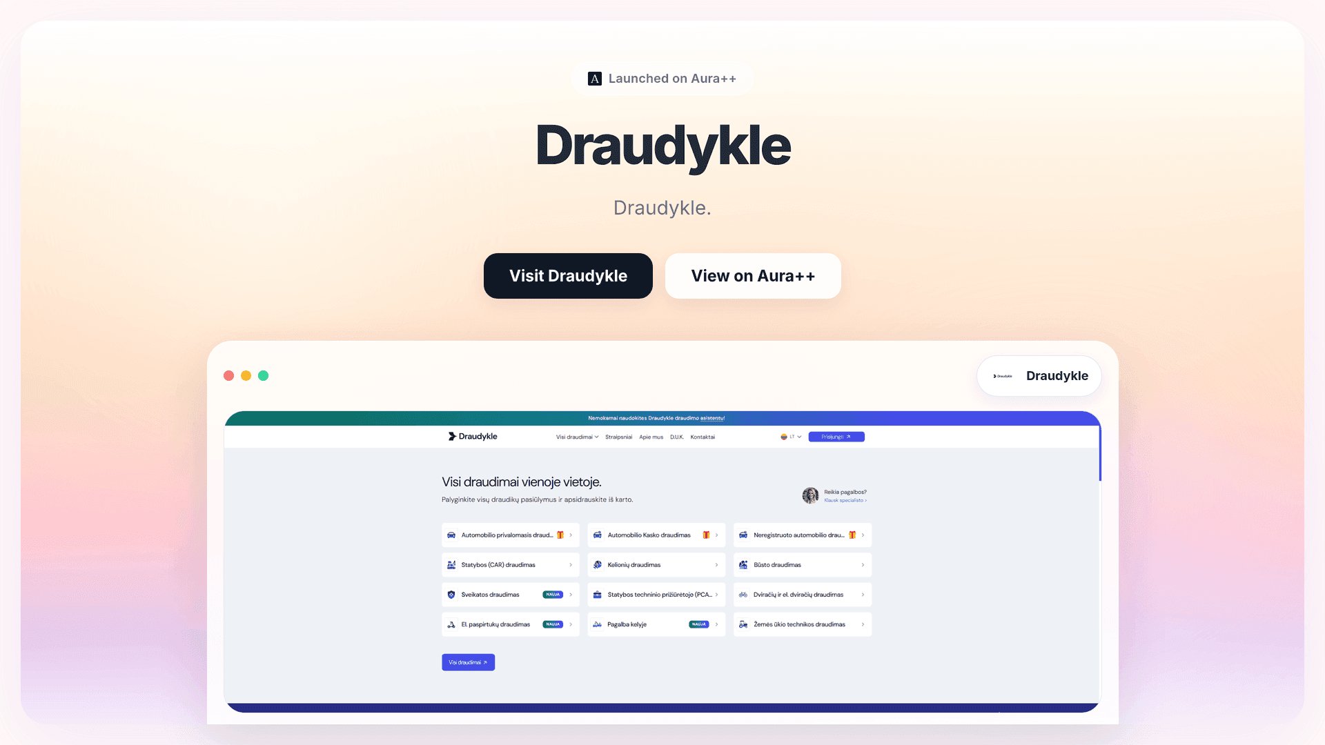 Simplify Insurance with Draudykle: Compare and Buy Online