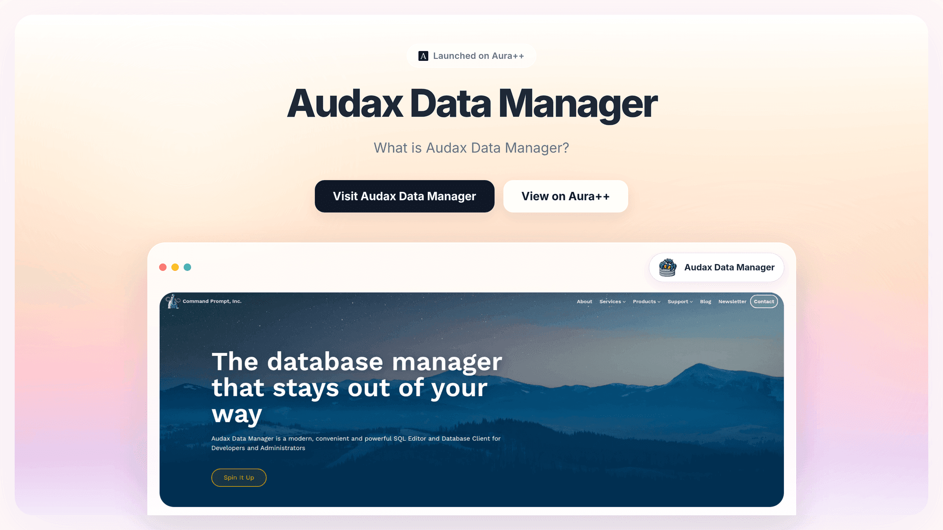 Audax Data Manager