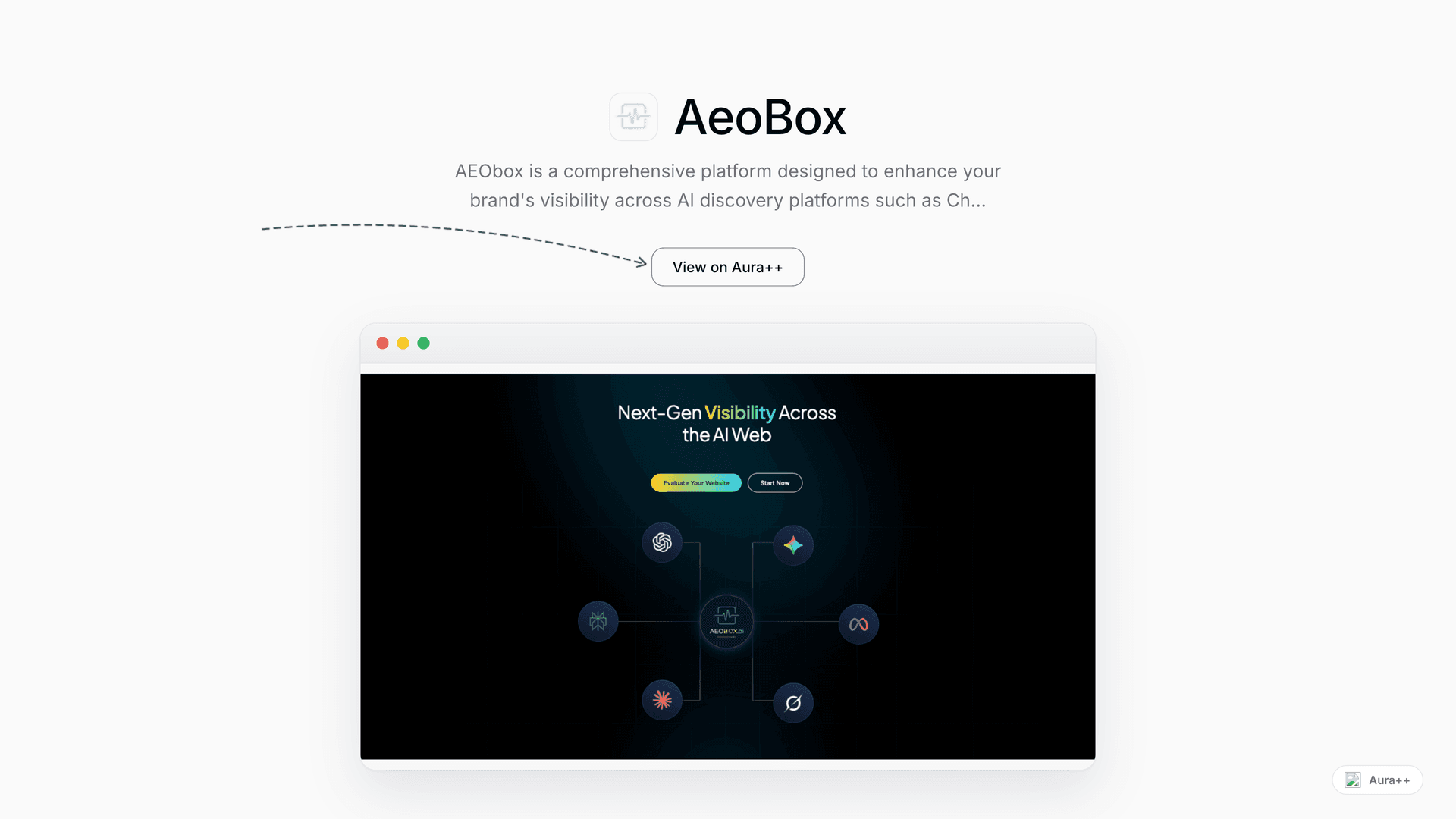 AeoBox launch story featured image on Aura++