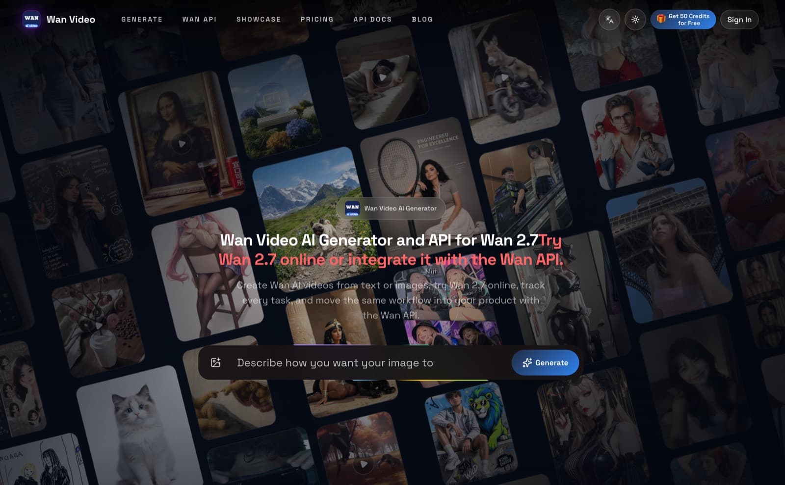 Wan Video product preview for startup listing on Aura++