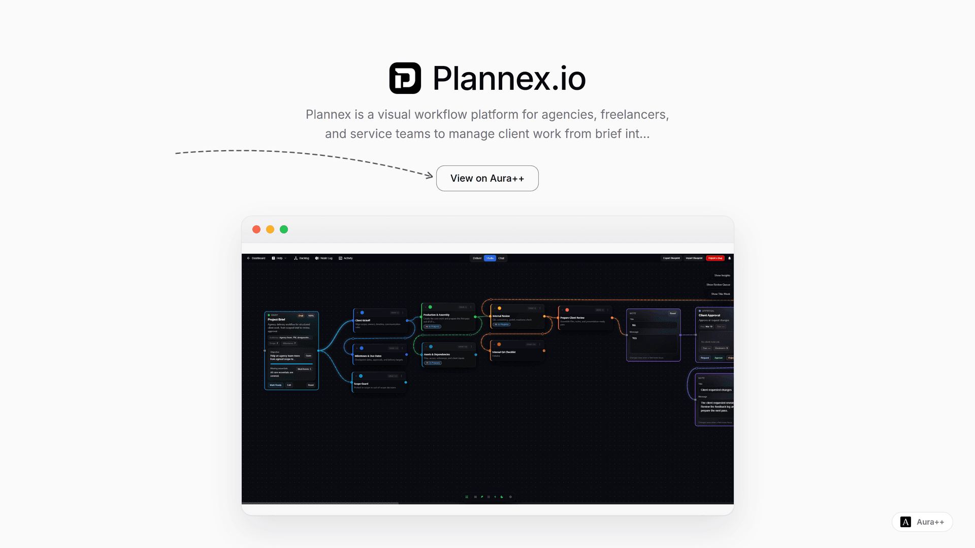 Streamline Client Workflows with Plannex's Visual Platform