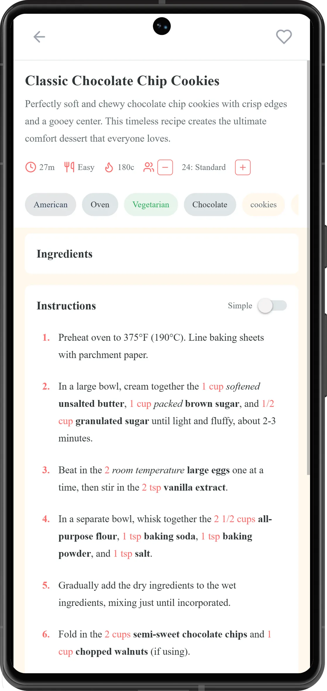 Textual Chef: Plain-Text Cooking Reference