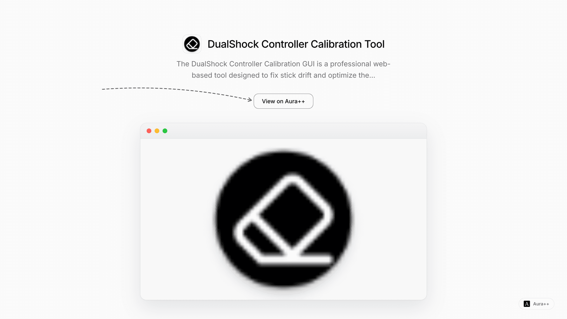 DualShock Controller Calibration Tool launch featured image on Aura++