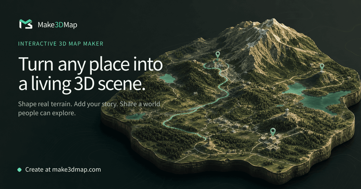 Make3DMap product preview for startup listing on Aura++