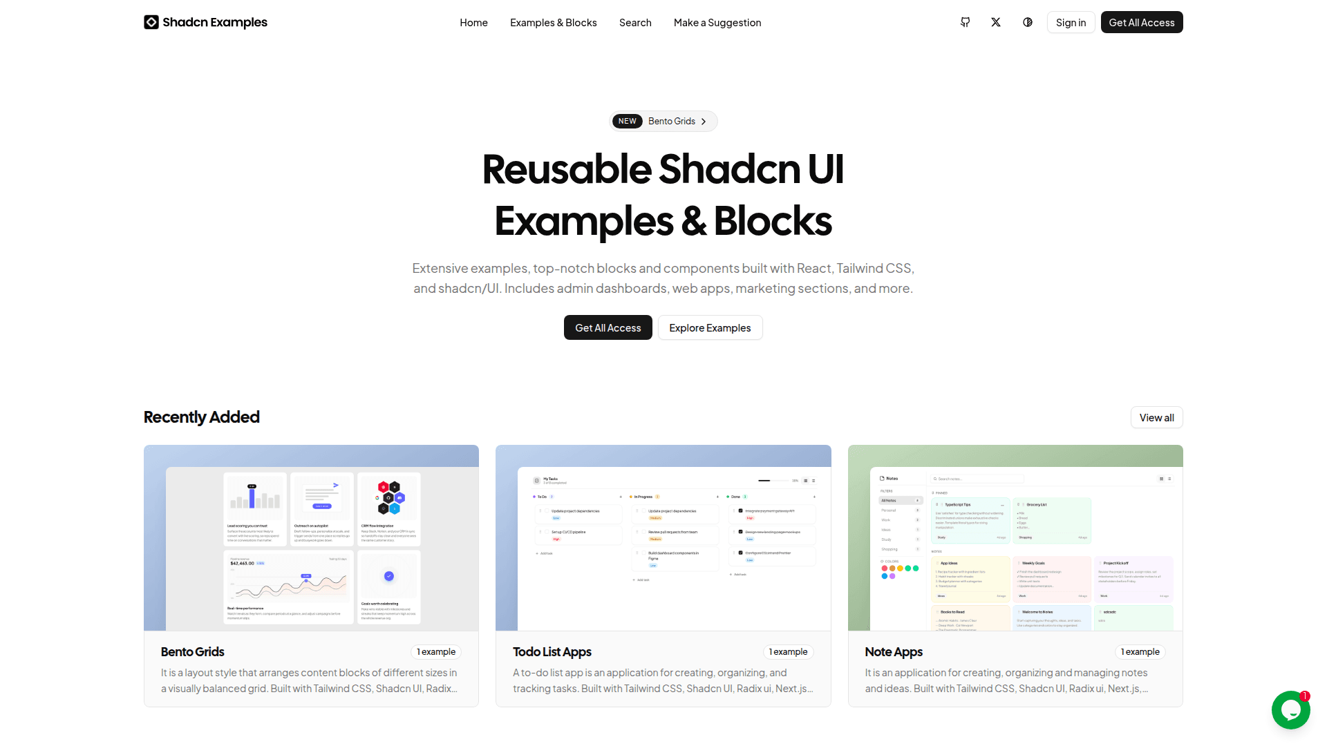 Shadcn UI Example Library - Product Image