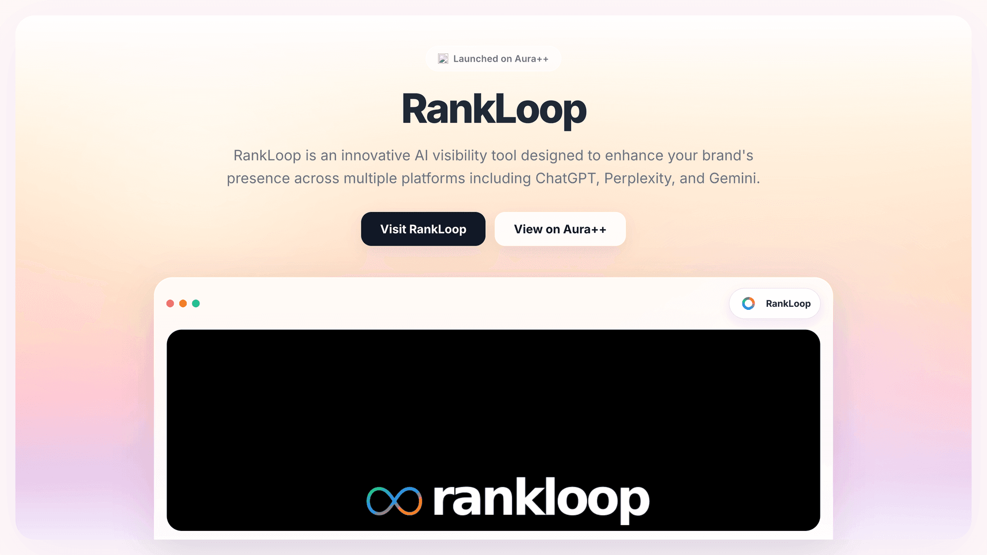 RankLoop launch story featured image on Aura++