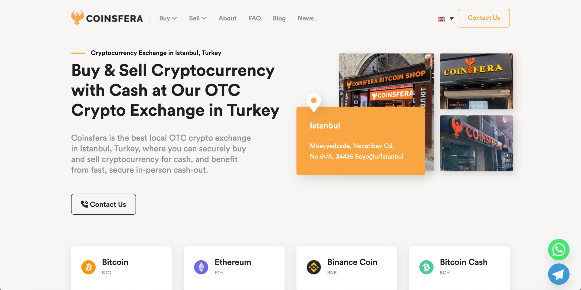 Coinsfera product preview for startup listing on Aura++