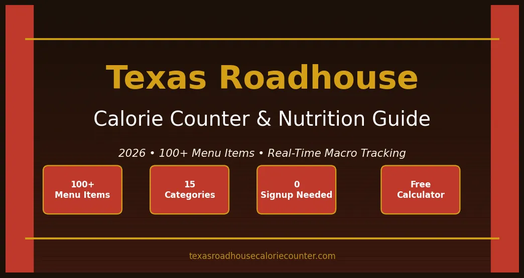 Texas Roadhouse Nutrition Calculator