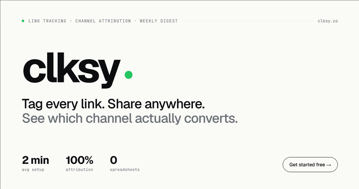 Clksy product preview for startup listing on Aura++