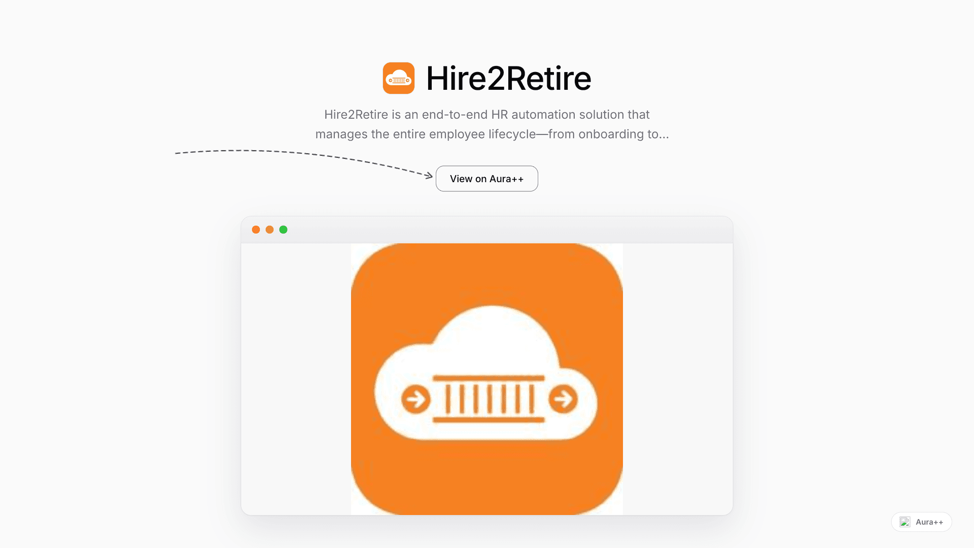 Hire2Retire launch story featured image on Aura++