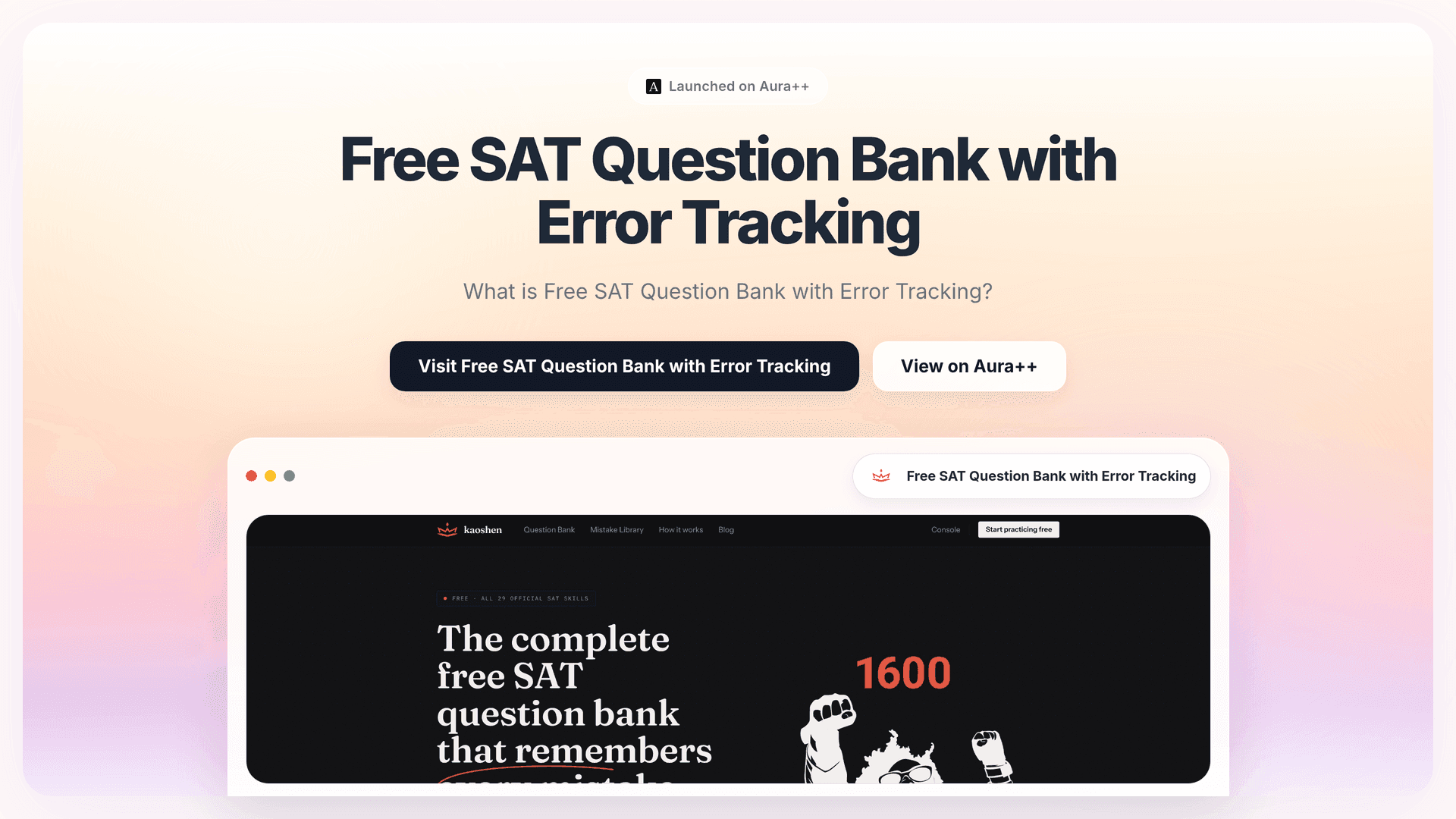 Enhance SAT Prep with Free Question Bank and Error Tracking