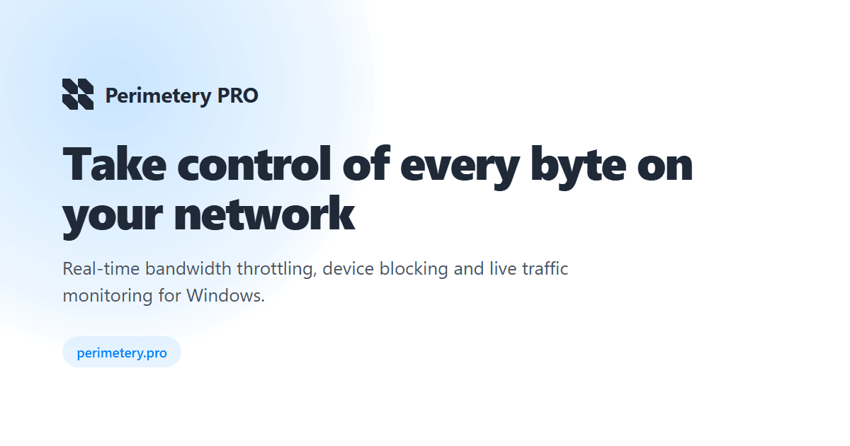 Perimeter Traffic Shaping Tool product preview for startup listing on Aura++