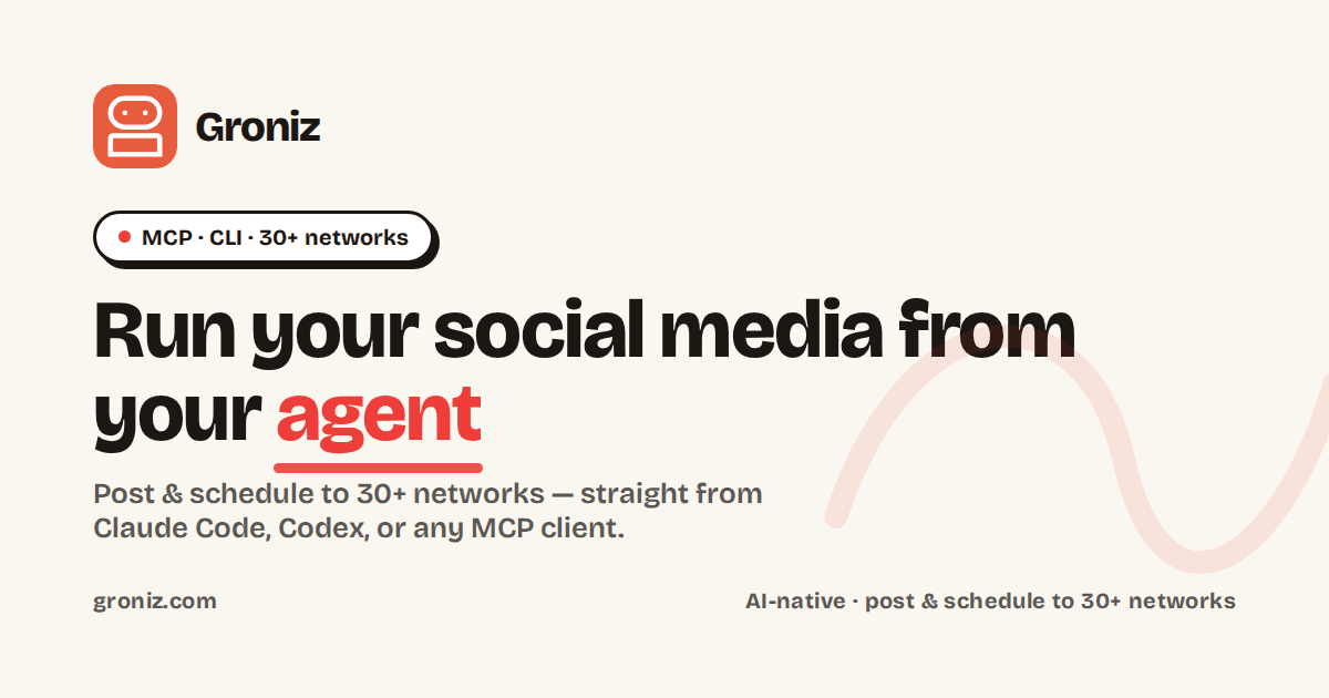GronizConnectors for Social Media Scheduling