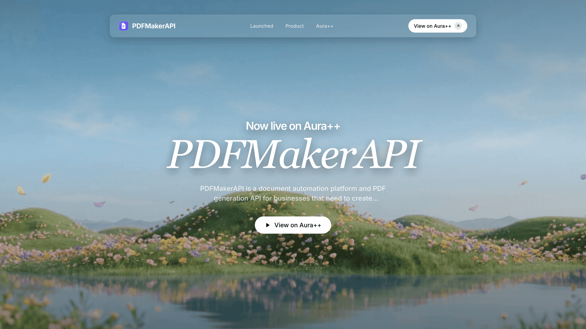 PDFMakerAPI launch featured image on Aura++