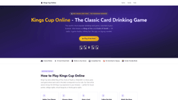 Kings Cup Online Game startup logo on Aura++