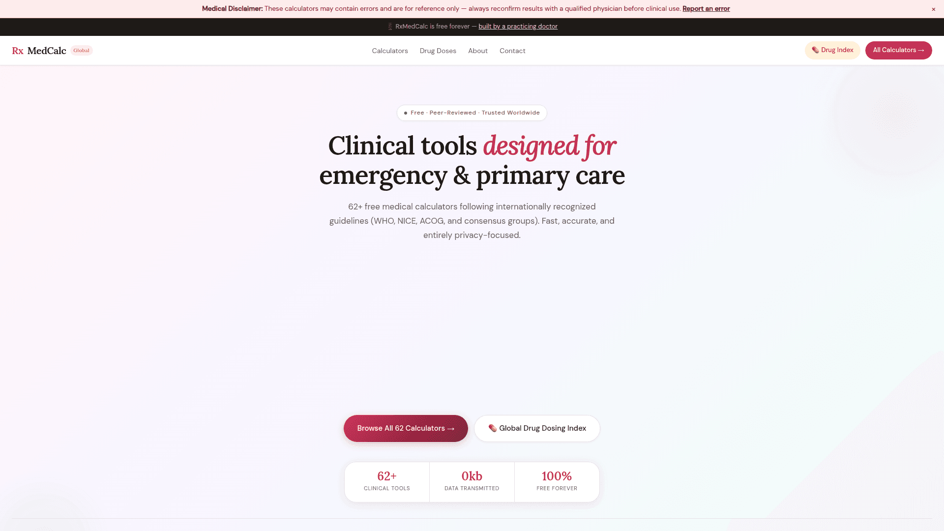 RxMedCalc: Free Global Medical Calculators
