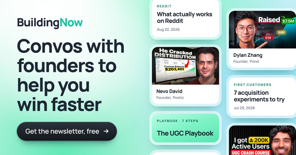 BuildingNow Podcast product preview for startup listing on Aura++