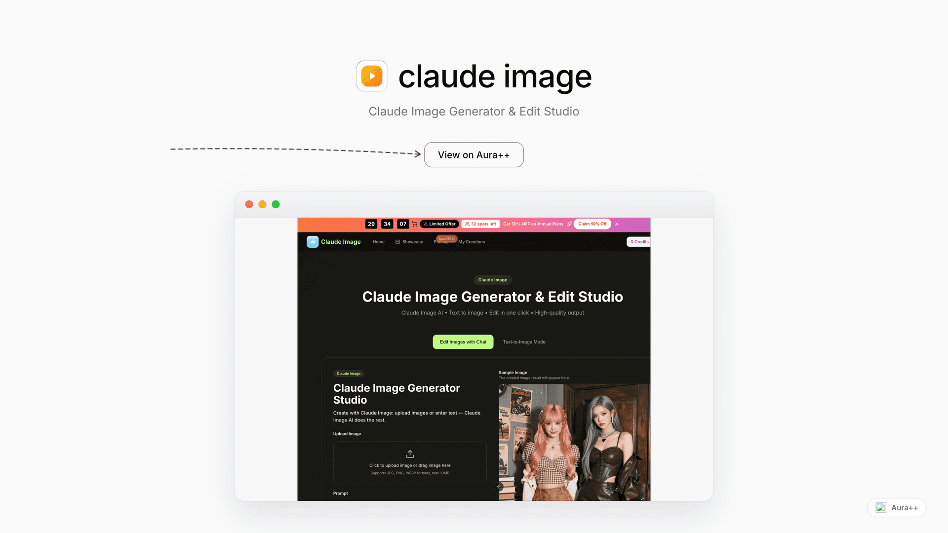 claude image launch featured image on Aura++