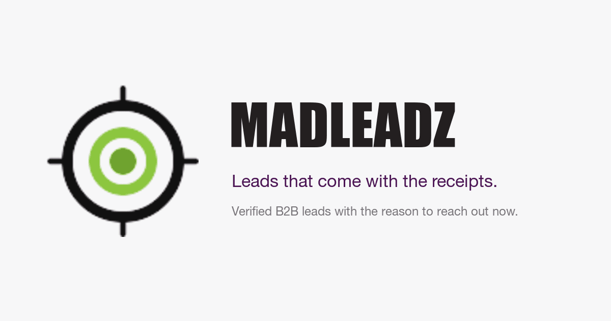MadLeadz Verified B2B Lead Service