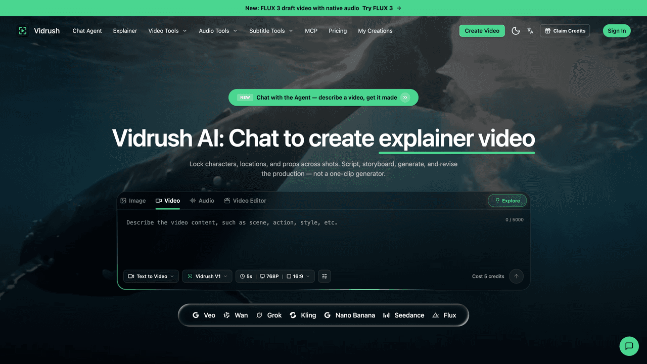 Vidrush product preview for startup listing on Aura++