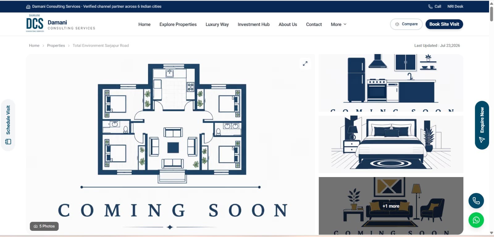 Total Environment Sarjapur Road product preview for startup listing on Aura++