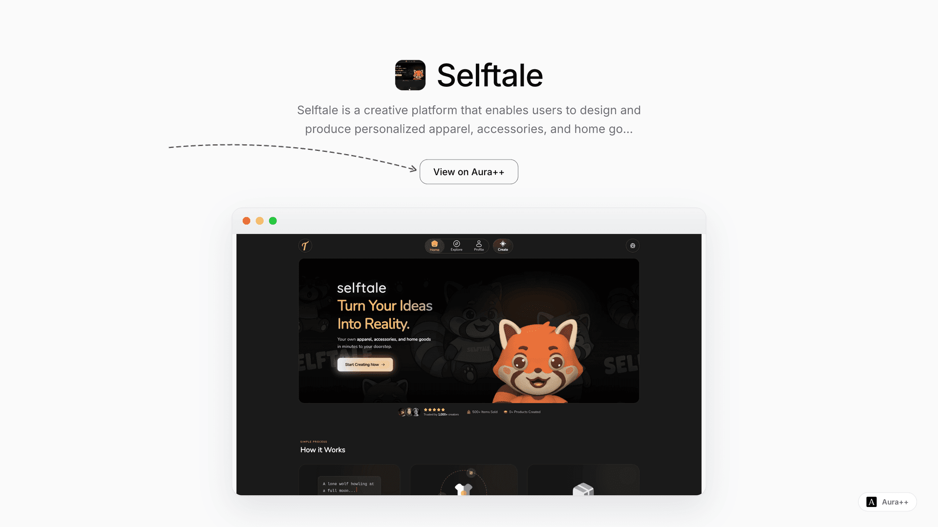 Selftale: Custom Apparel & Goods Platform
