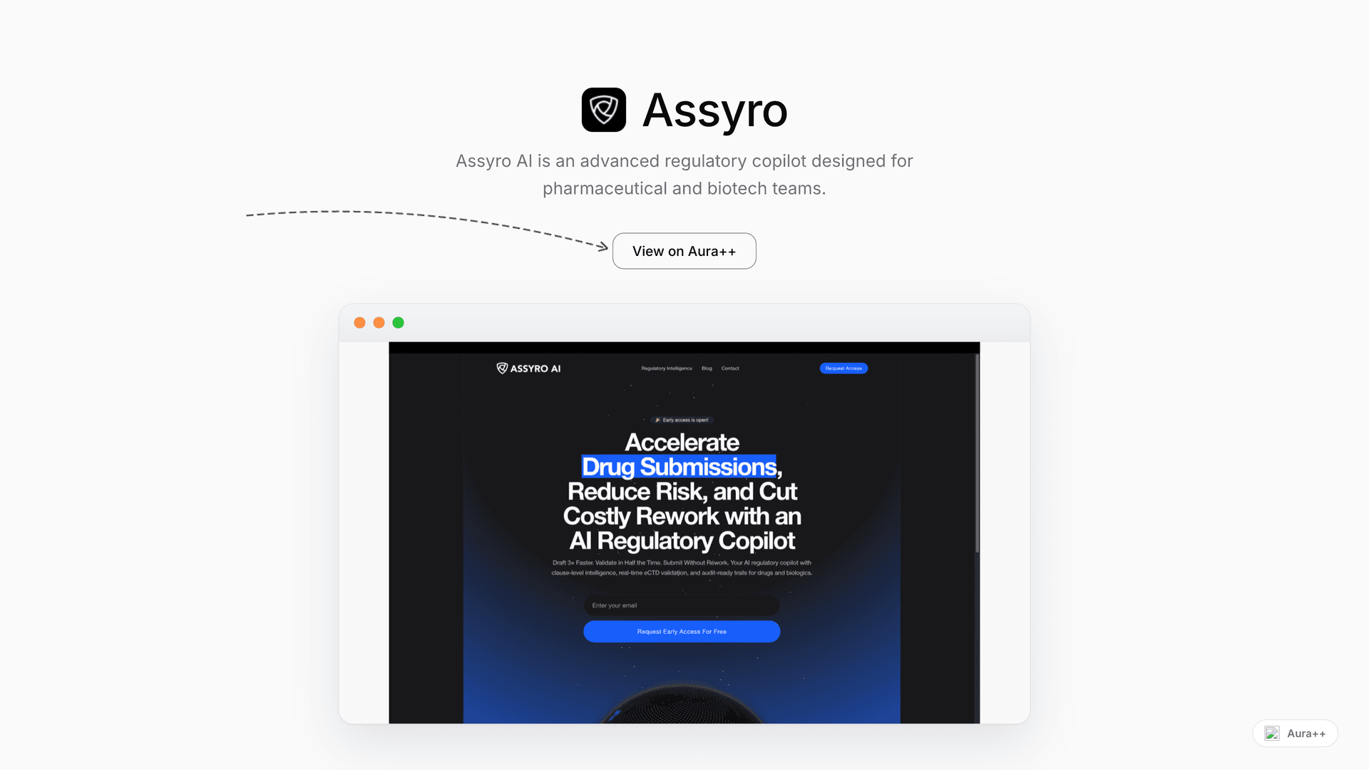 Assyro launch story featured image on Aura++