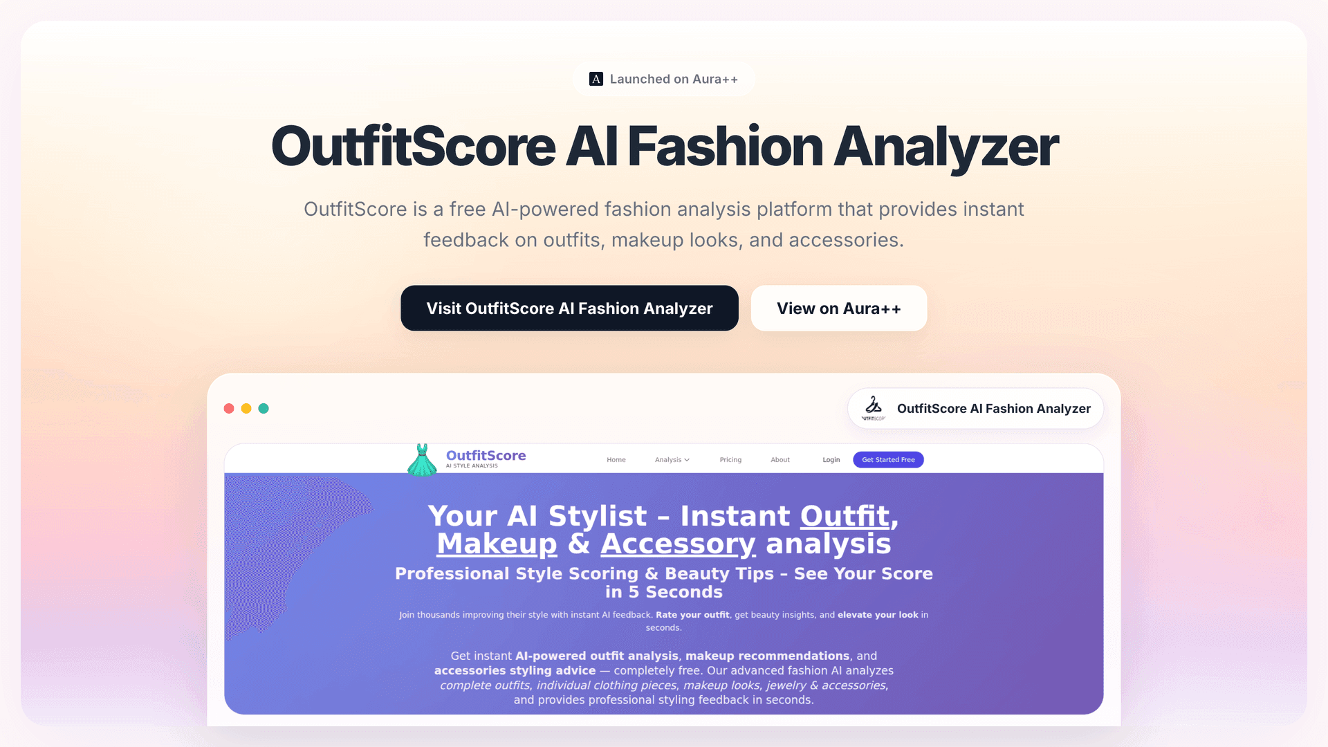 Elevate Your Style: OutfitScore AI's Fashion Feedback Tool