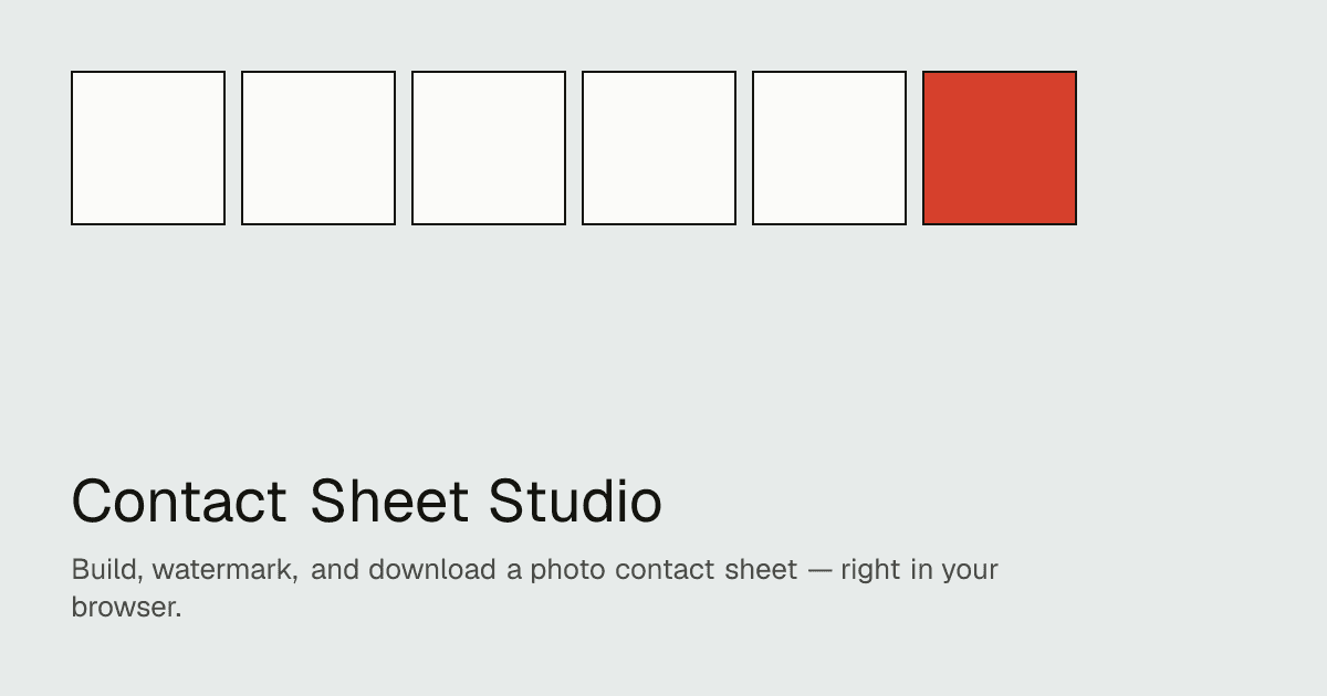 Contact Sheet Maker product preview for startup listing on Aura++