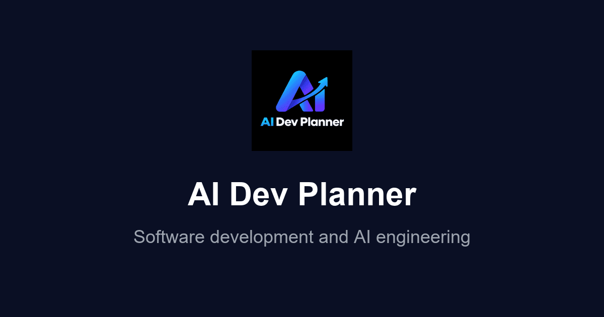 AI Dev Planner Platform product preview for startup listing on Aura++