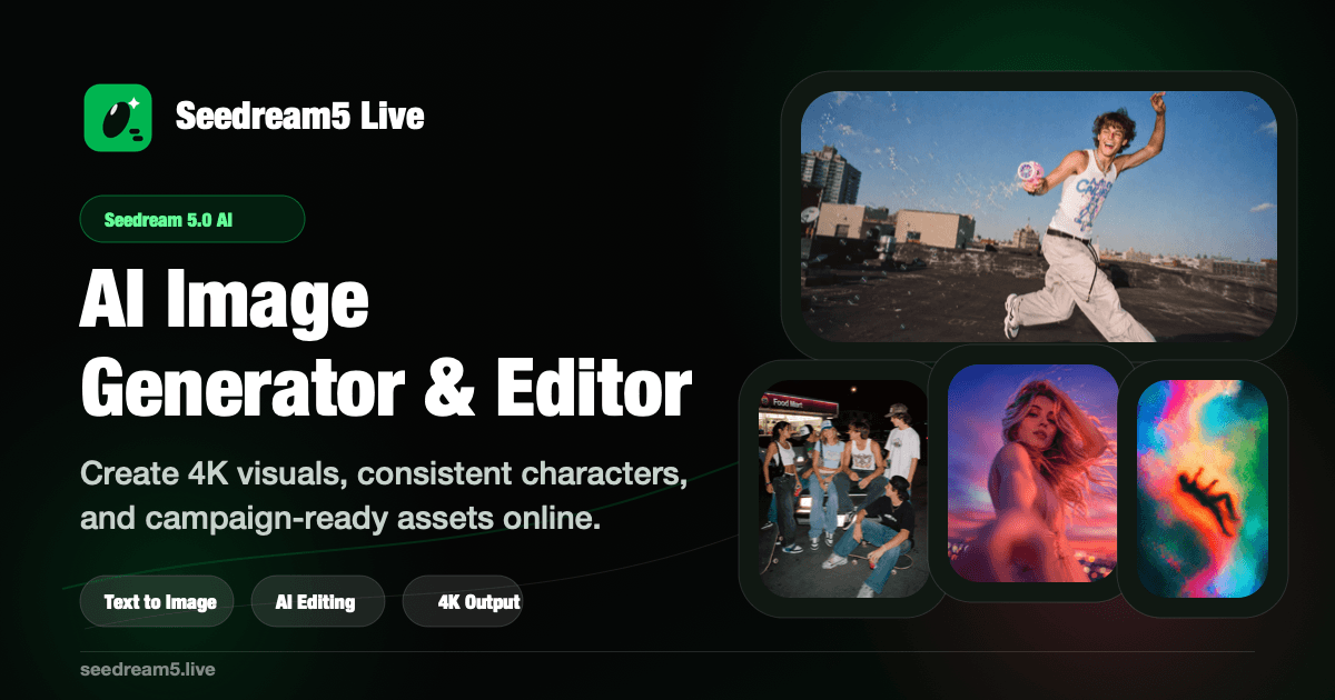 Seedream5 AI Image Generator & Editor