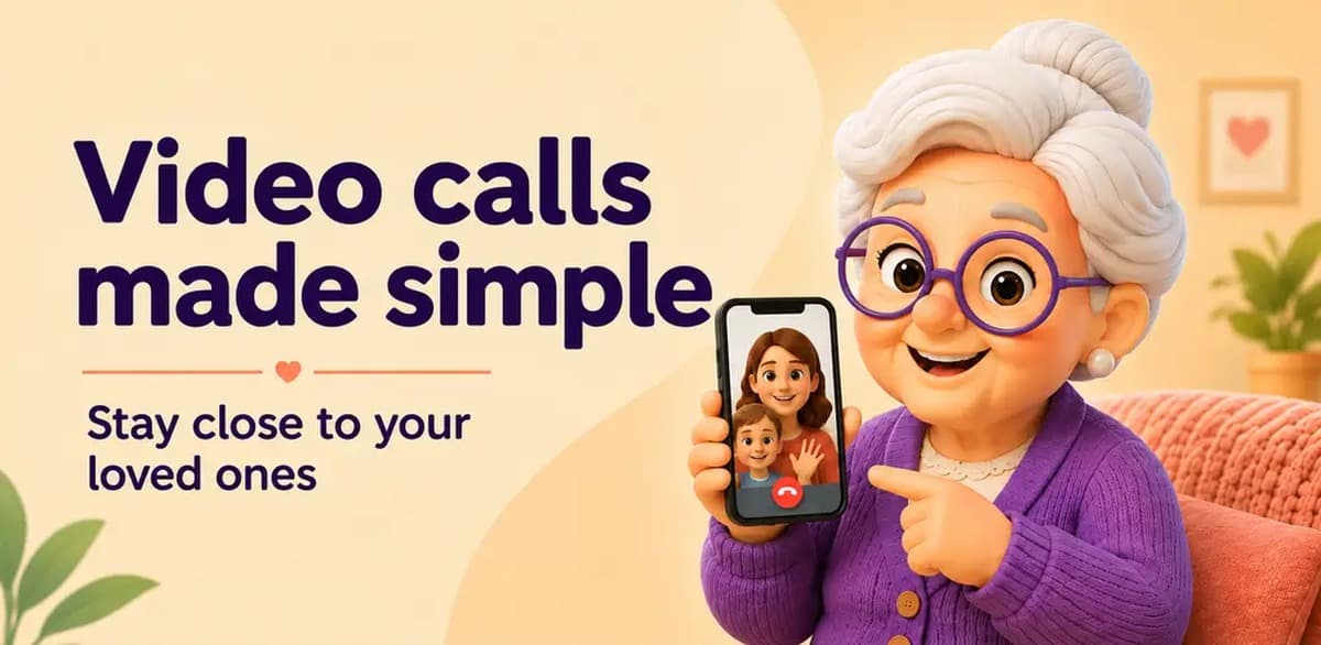 MiNonna: One-Tap Video Calling for Families product preview for startup listing on Aura++