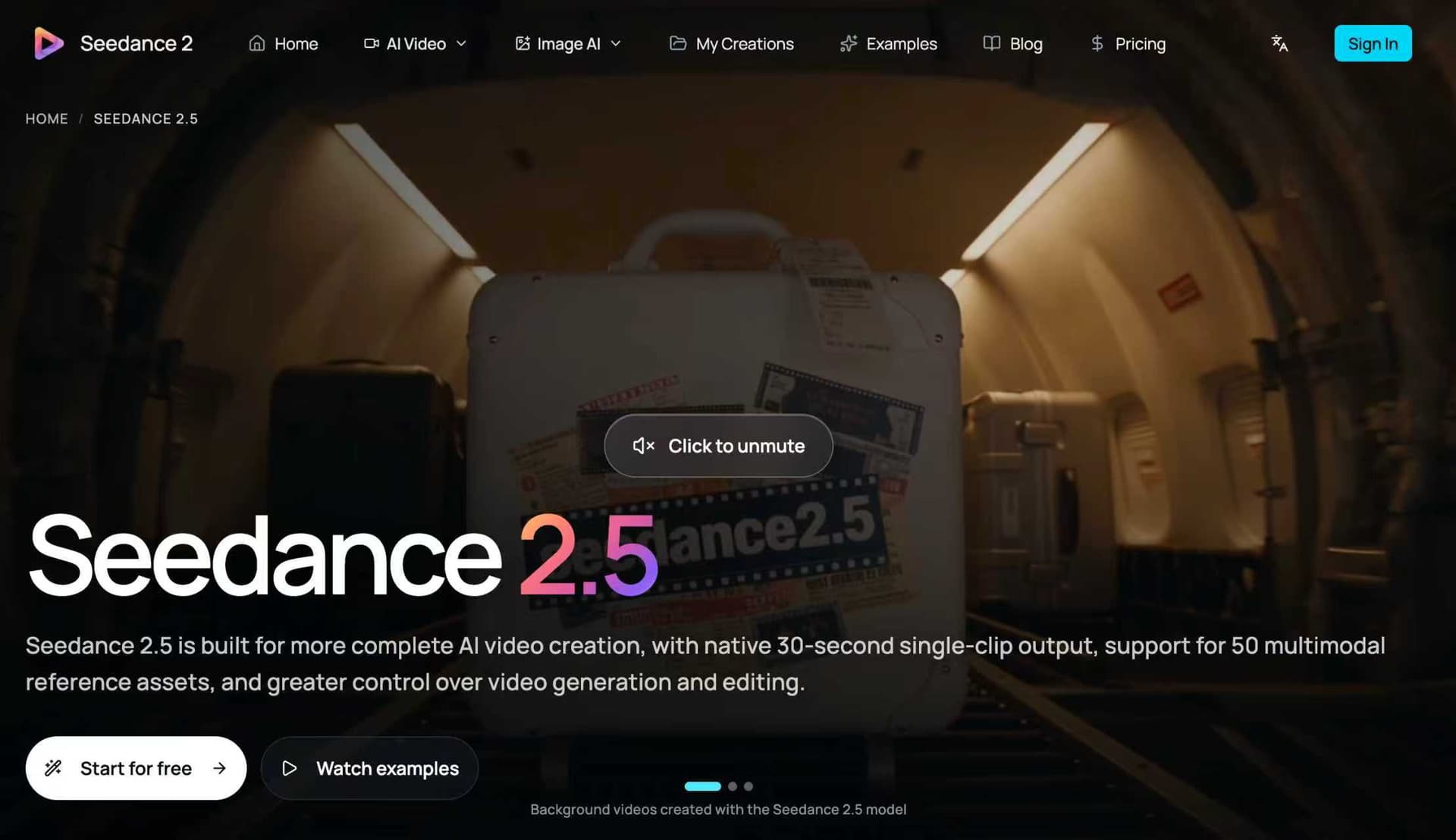 Seedance 2.5 AI Video Generator product preview for startup listing on Aura++