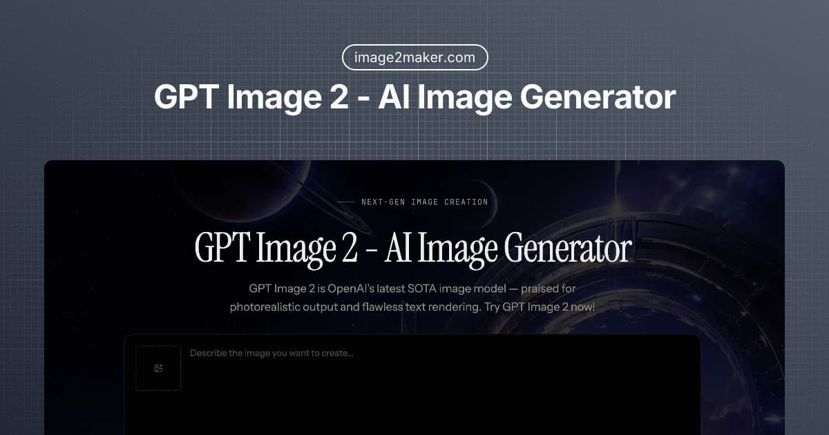 GPT Image 2 - AI Image Generator - Product Image
