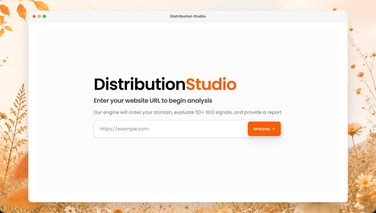 Distribution studio product preview for startup listing on Aura++