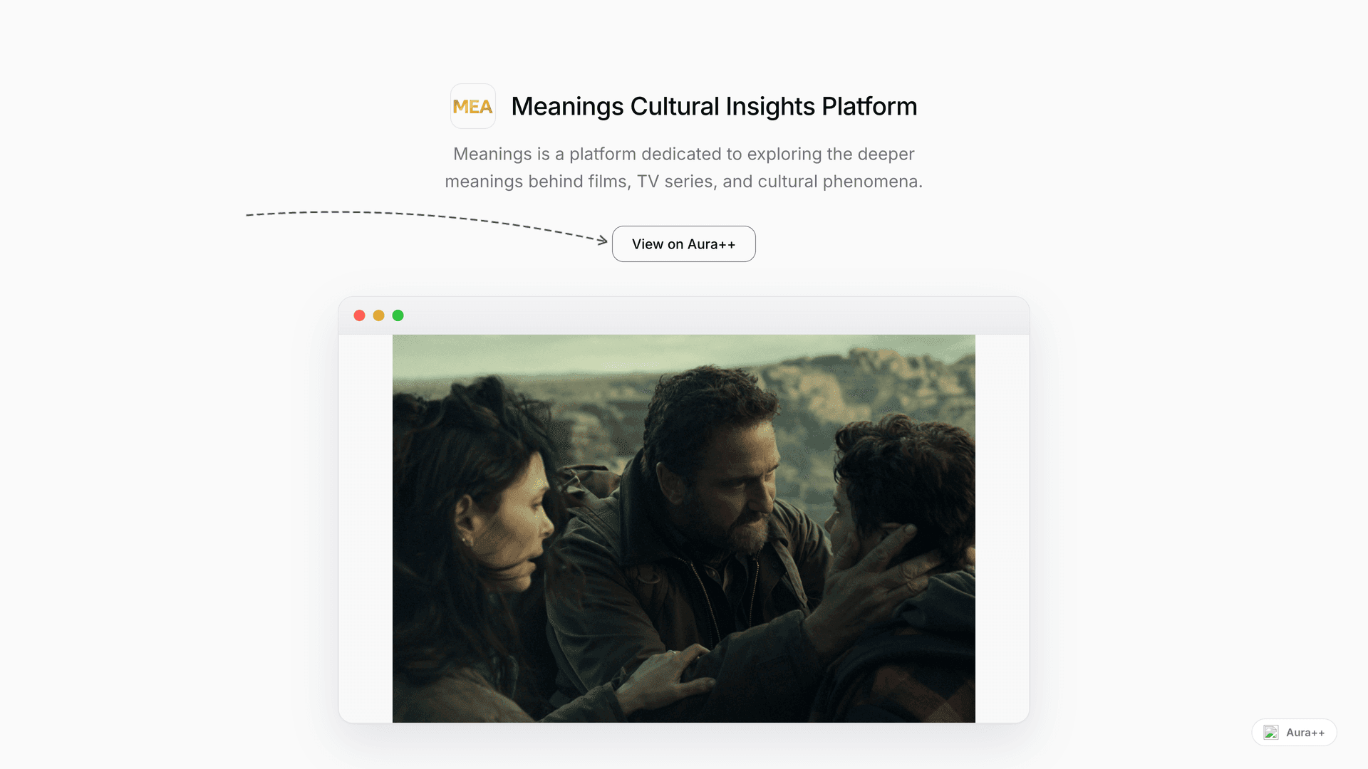 Meanings Cultural Insights Platform launch story featured image on Aura++