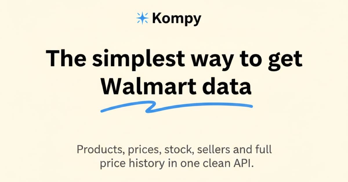 Walmart Data API for Developers