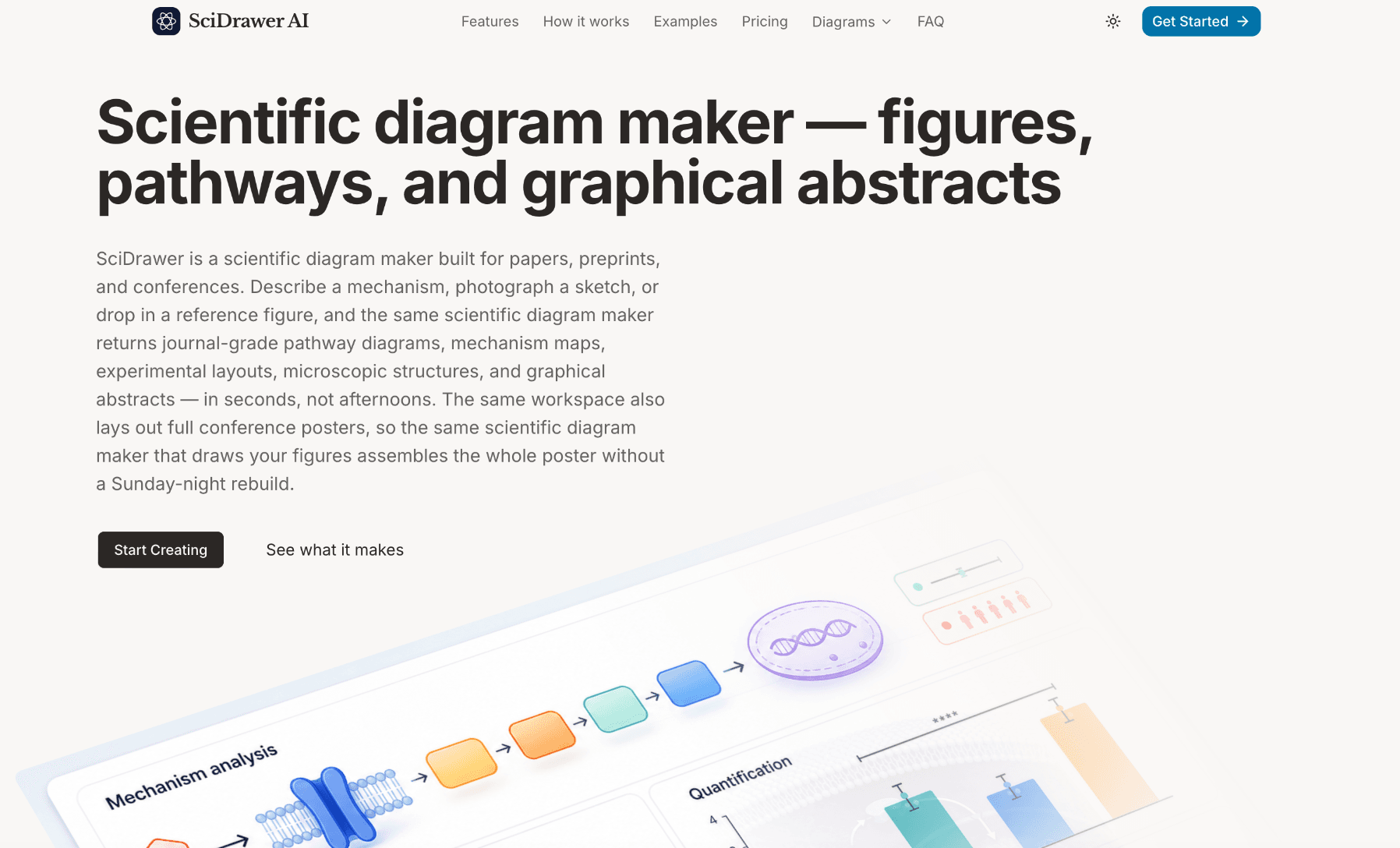 scidrawer ai product preview for startup listing on Aura++
