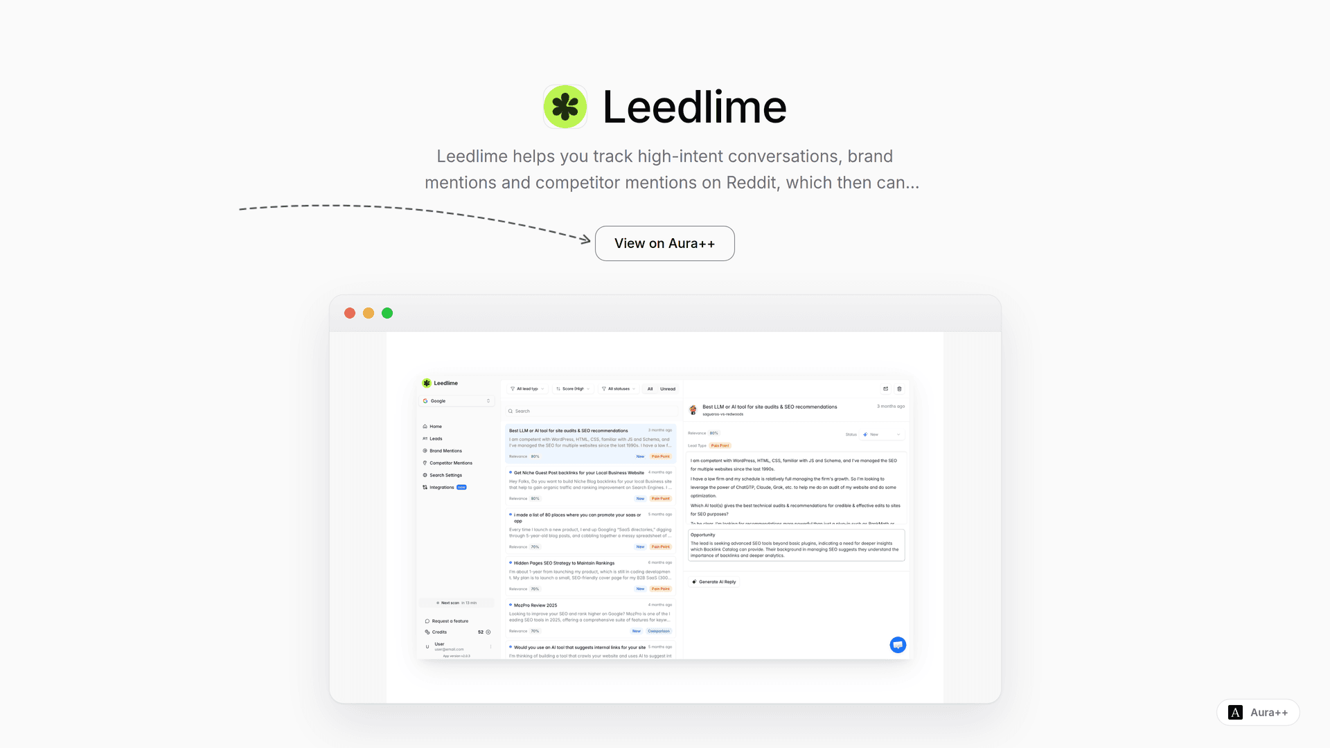 Unlock High-Intent Leads on Reddit with Leedlime's Tools