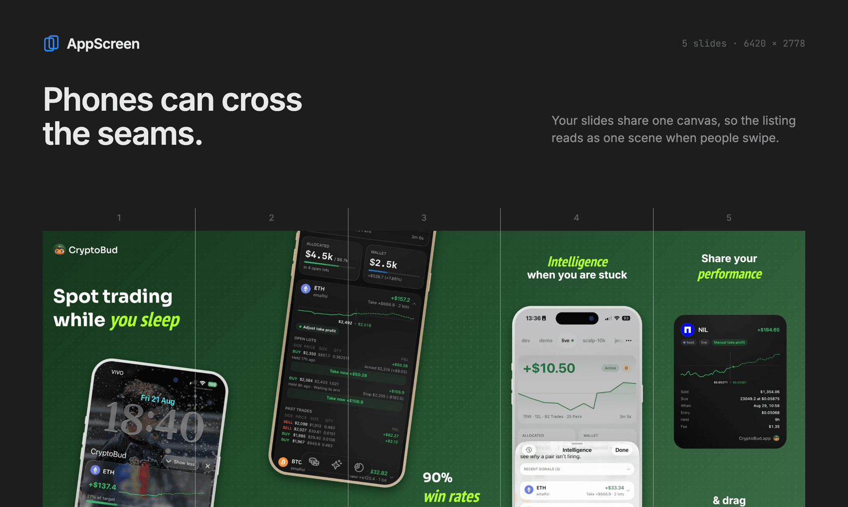 AppScreen product preview for startup listing on Aura++