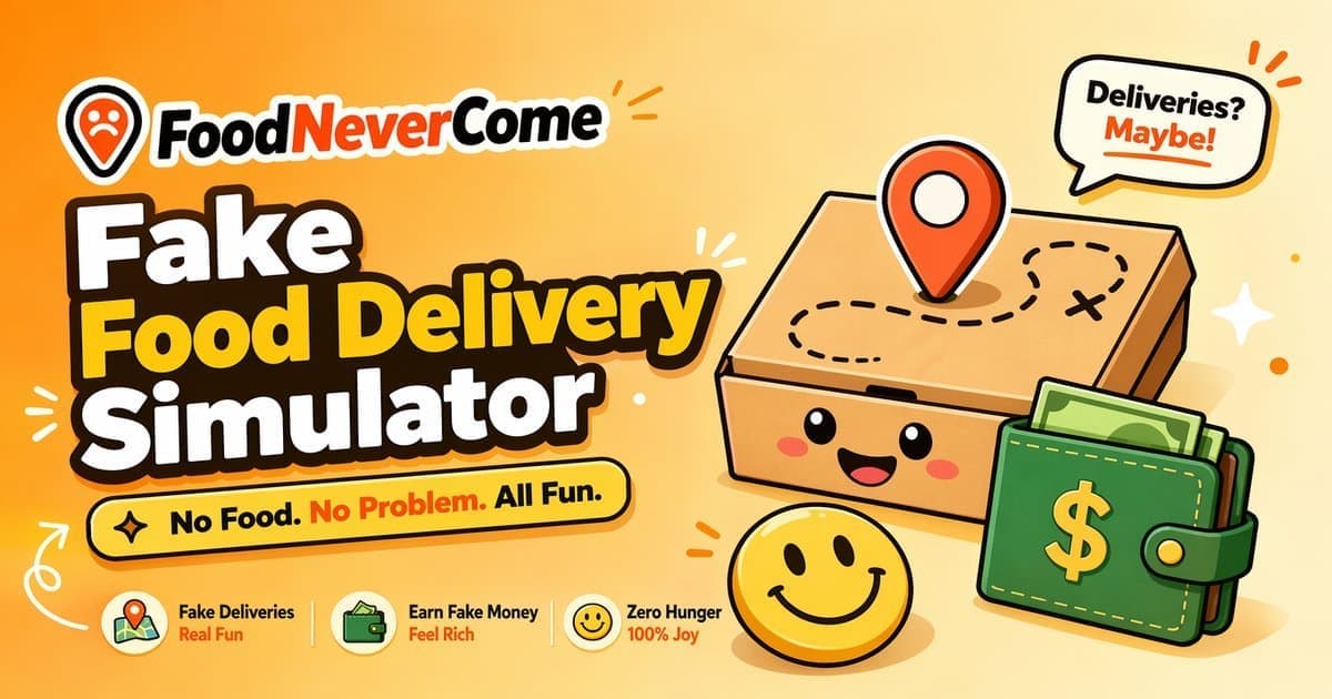 Fake Food Delivery Simulator