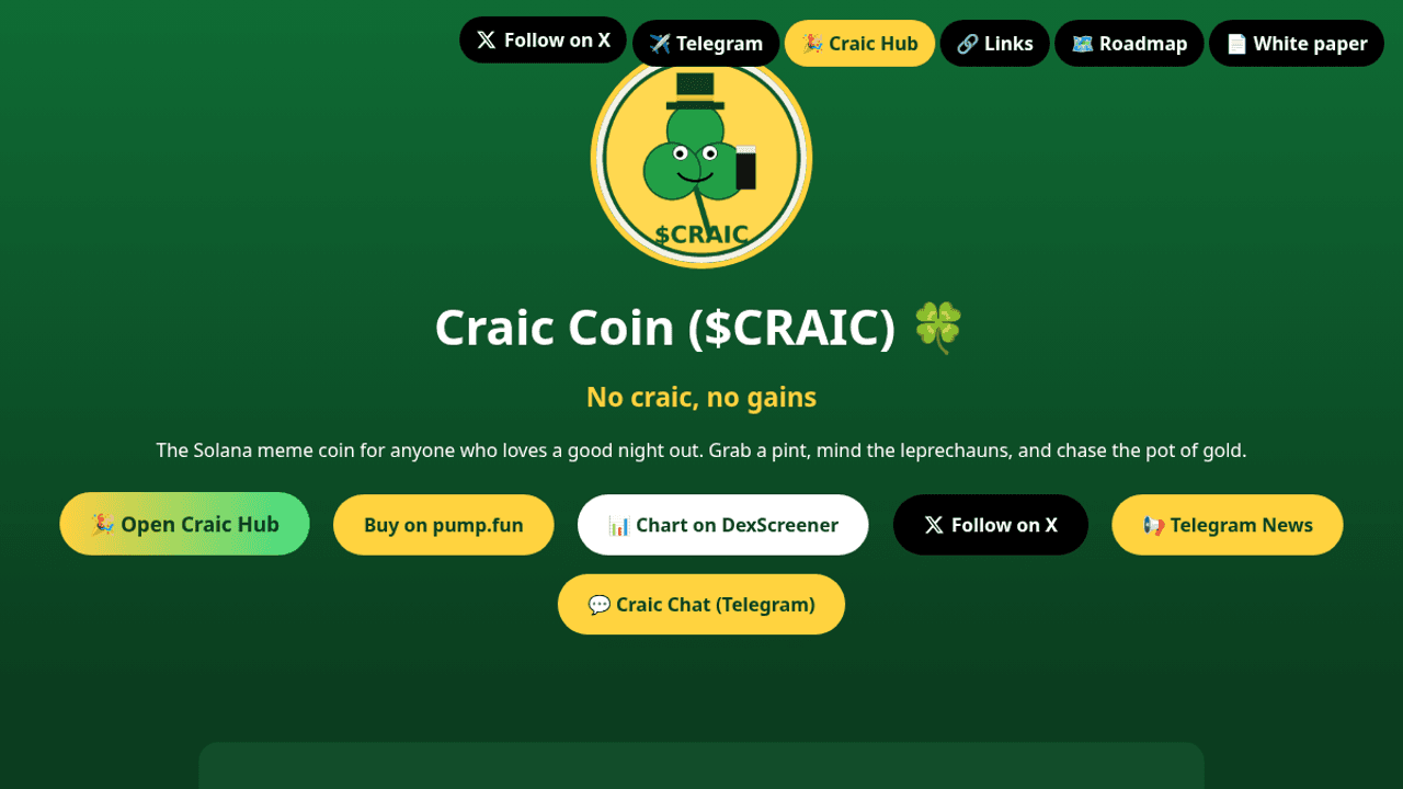 Craic Hub product preview for startup listing on Aura++