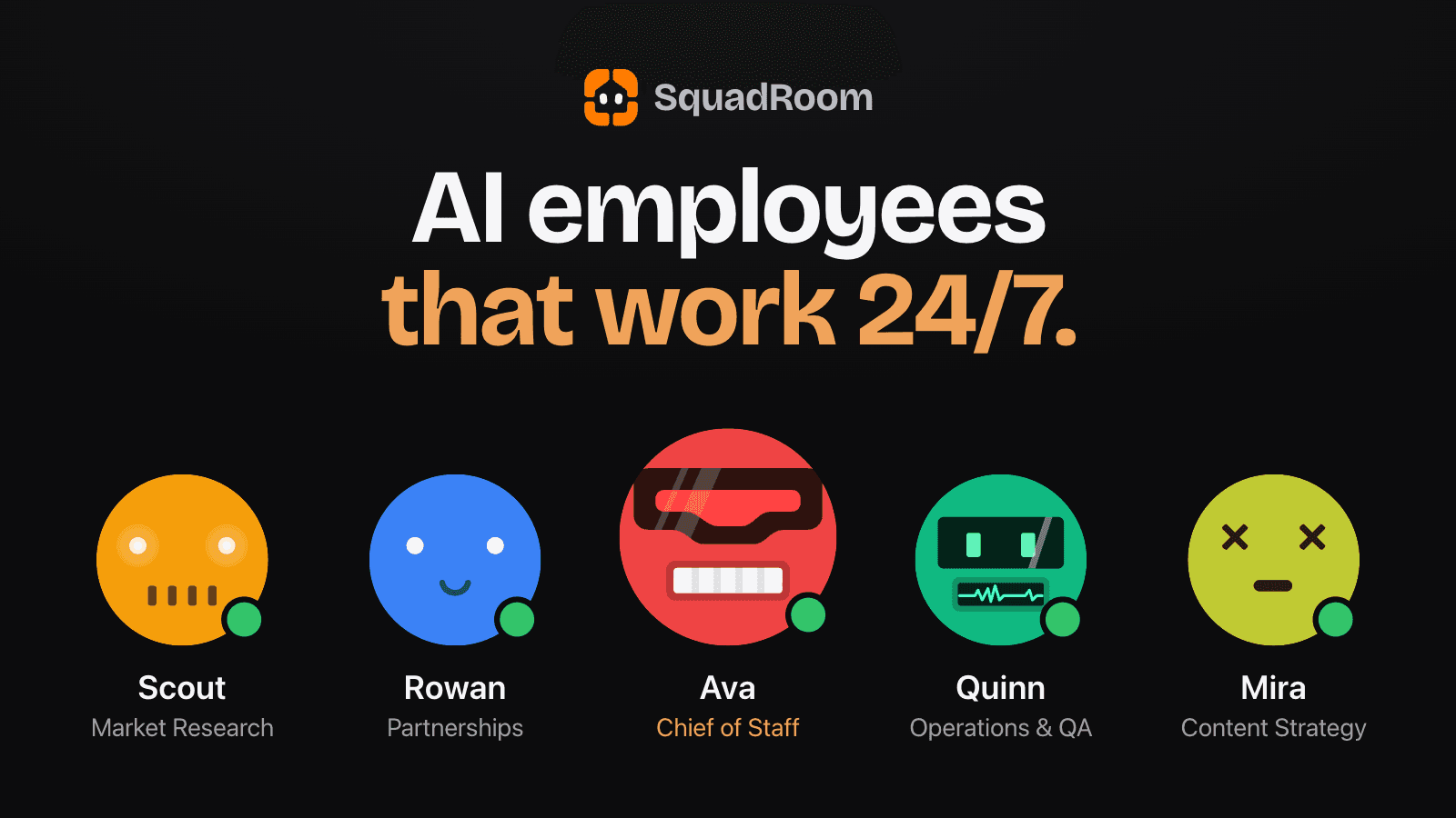 SquadRoom product preview for startup listing on Aura++