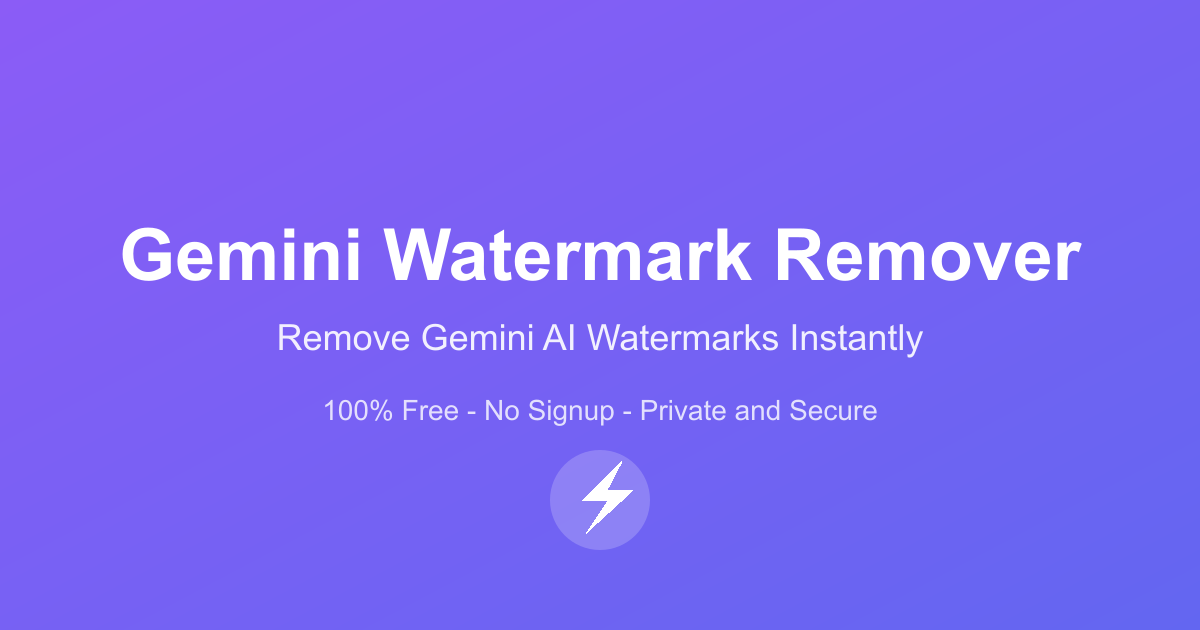 Gemini Watermark Remover - Product Image