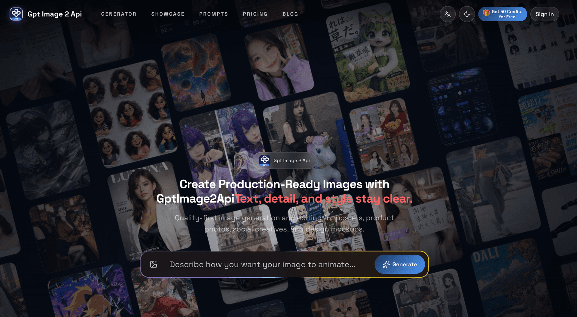 GPT Image 2 API product preview for startup listing on Aura++