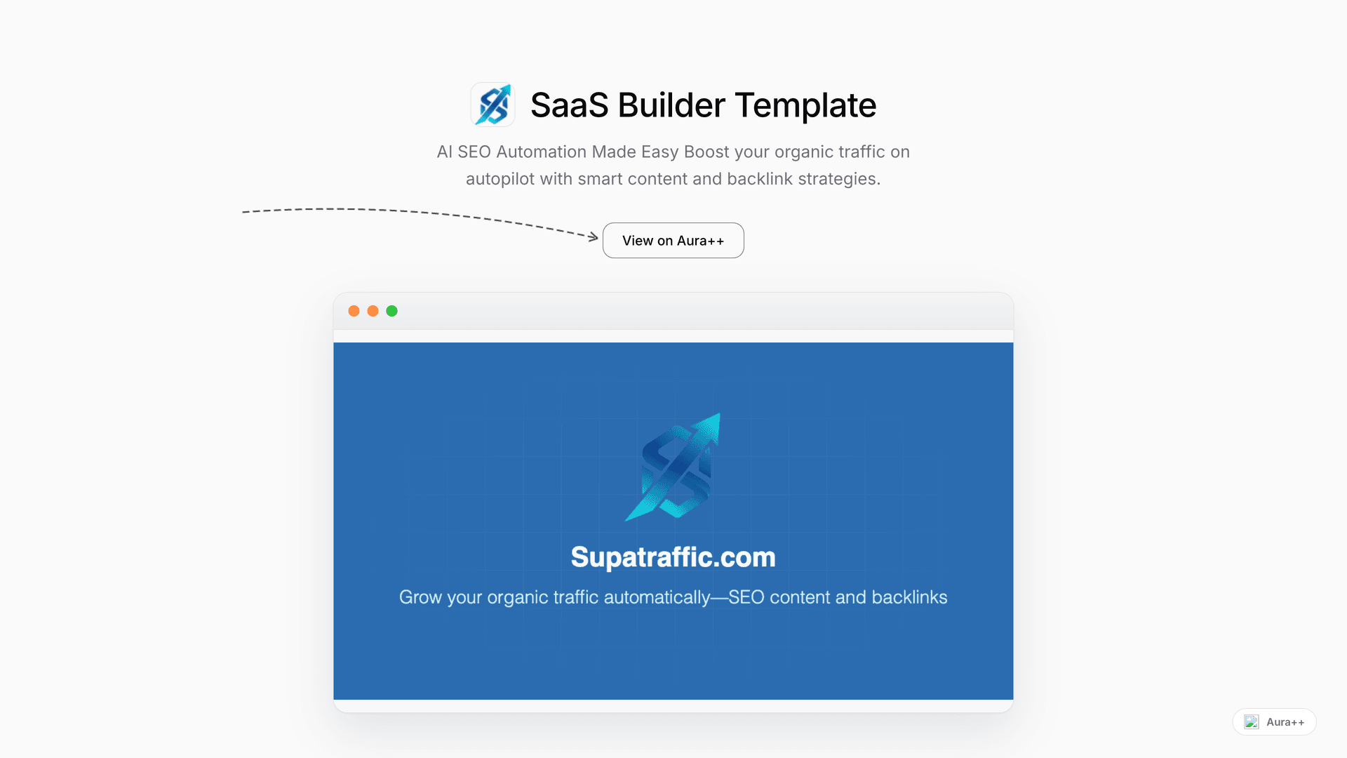 Boost Organic Traffic with SaaS Builder Template's AI SEO Tools