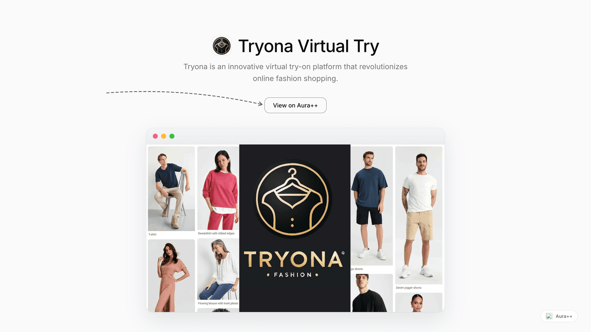 Tryona Virtual Try-Ons launch featured image on Aura++