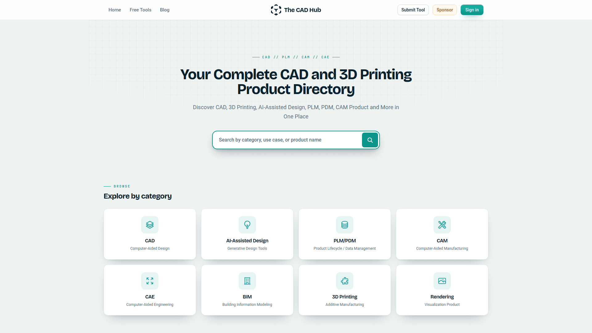 CAD and 3D Printing Product Directory product preview for startup listing on Aura++