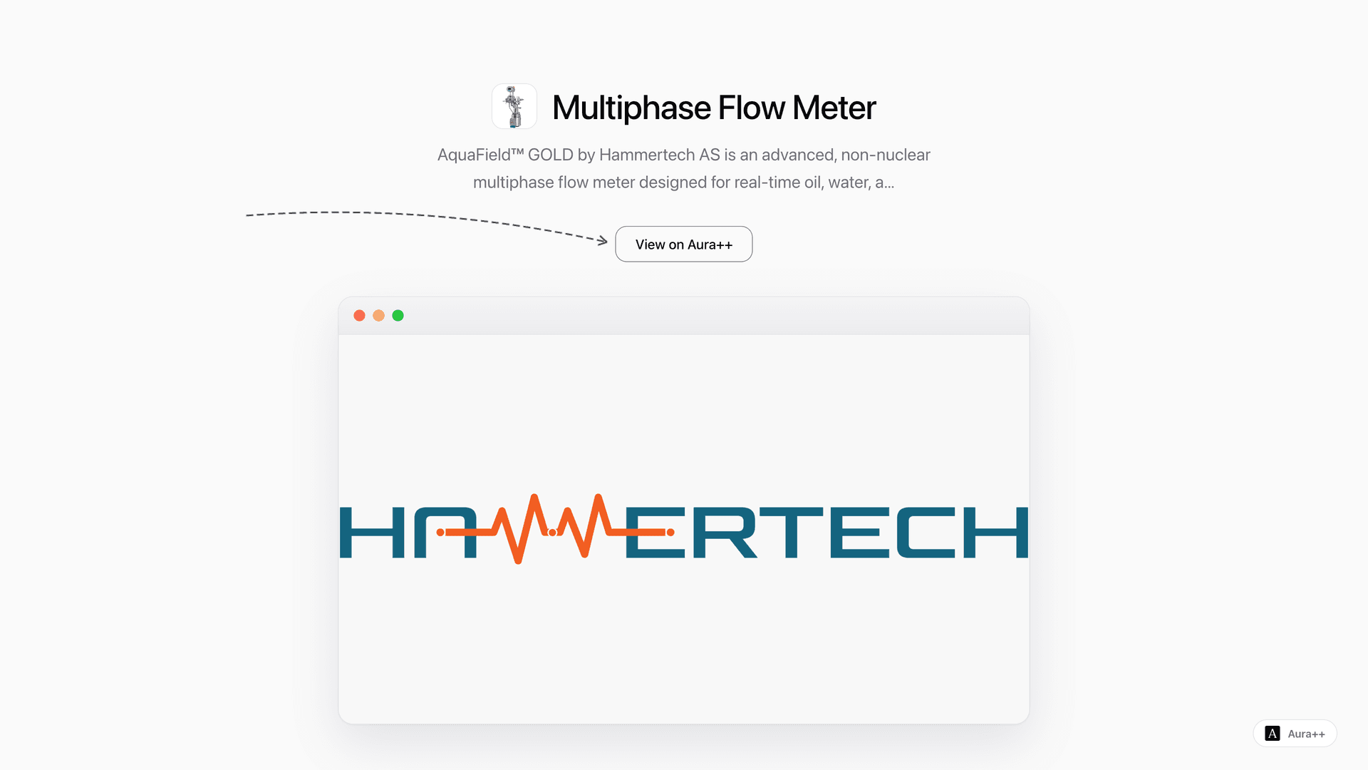 Multiphase Flow Meter launch story featured image on Aura++