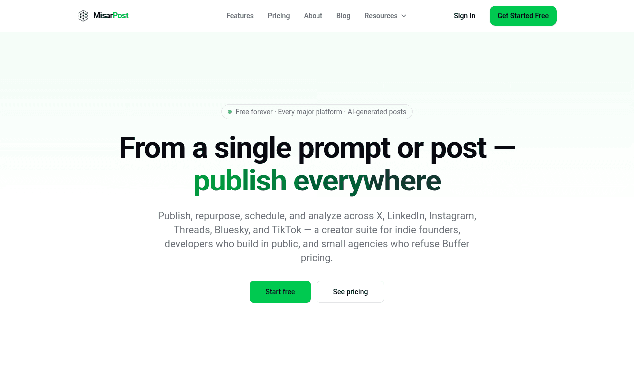 MisarPost.com product preview for startup listing on Aura++